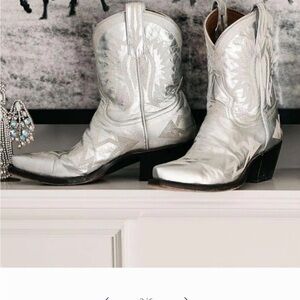 Silver Heeled Cowboy Boots